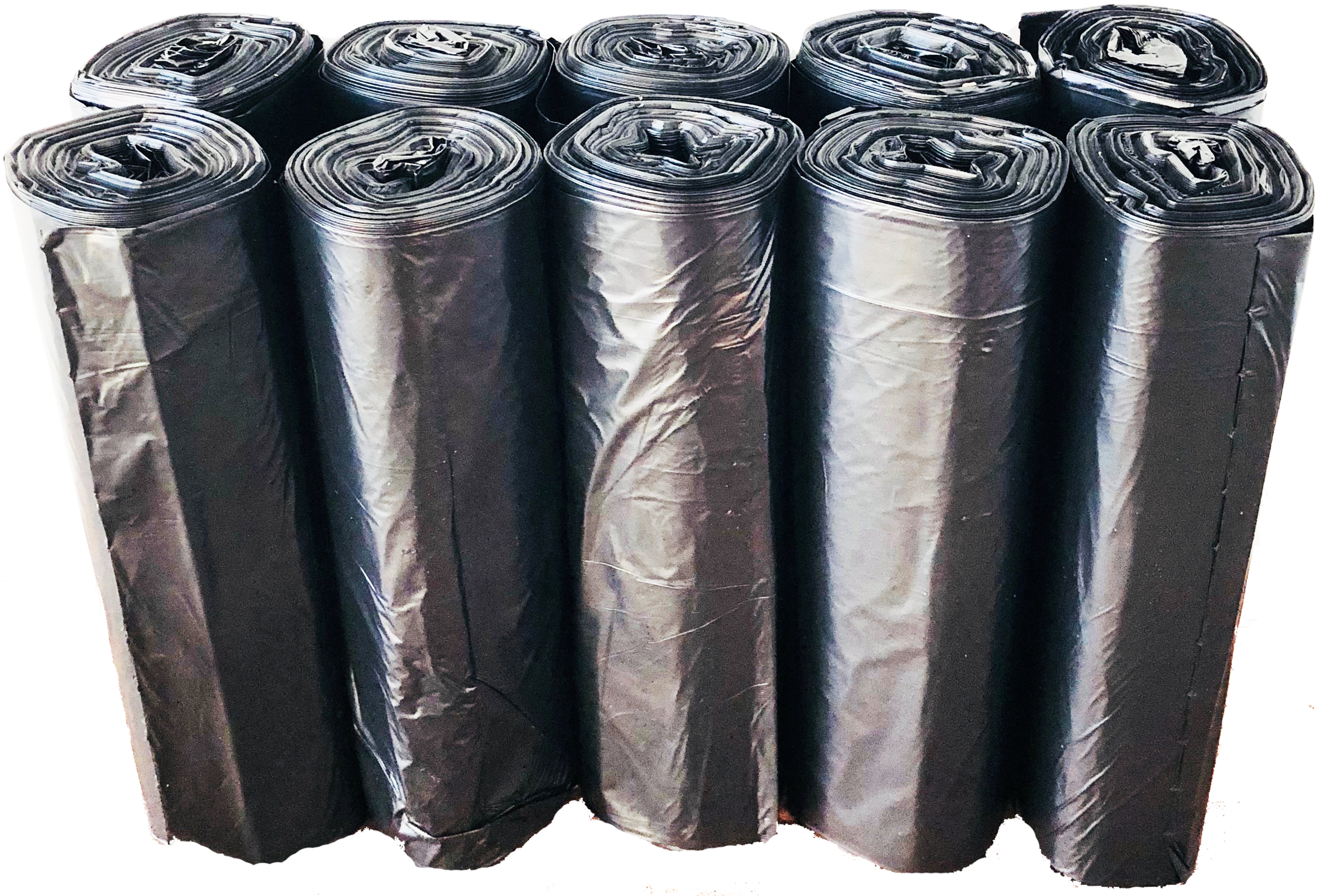 Dropship 50pcs Heavy Duty 45/65 Gallon Black Trash Bags 2 Mil