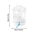 thumbnail image 3 of Camping Water Container with Faucet Water Storage Tank with Handle & Spigot - Transparent Portable Water Jug for Outdoor Sports, Hiking, Emergency Preparedness for Home & Travel, 3 of 3