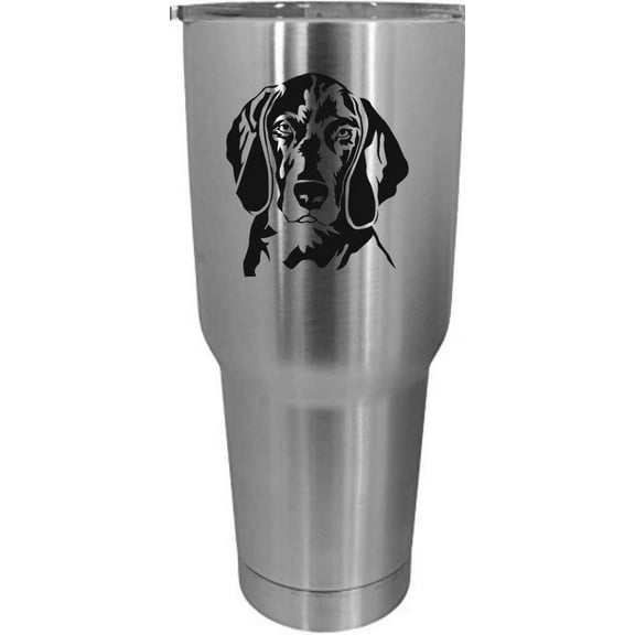 Weimaraner Dog Themed Etched 30oz Tumbler