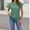 Green, variant on Women's Short Sleeve Dressy Tops Crewneck Textured Tops Cute Summer Tops 2024 Basic T Shirts Work Blouses Womens Long Sleeve Shirt Short Sleeve Athletic Top Exercise Wear for Women Women Long Sleeve
