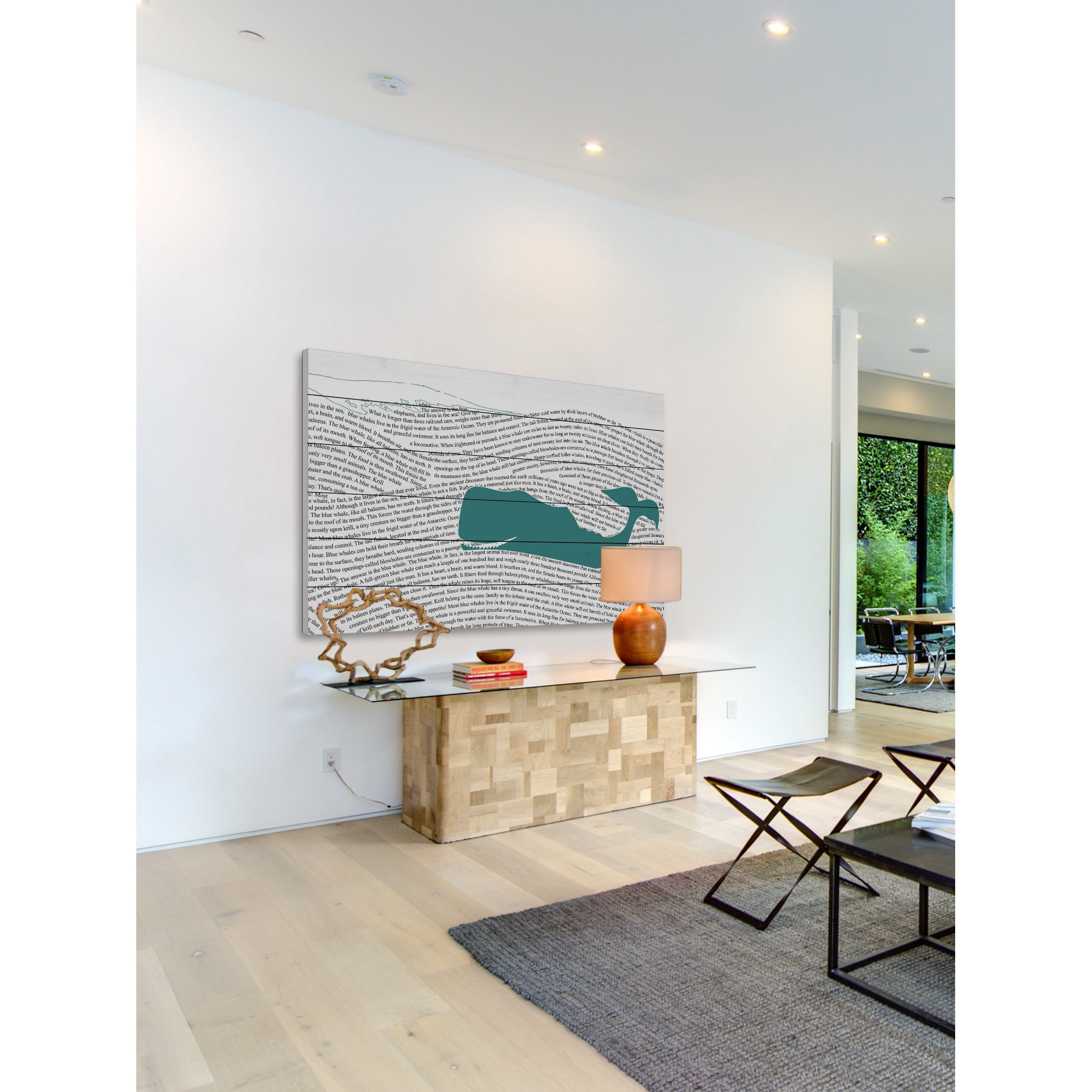 Marmont Hill "Print Whale" Painting Print on White Wood
