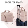 thumbnail image 6 of BAGSMART 17.3" Laptop Bag Briefcase, Computer Messenger Bag, Business Work Travel Laptop Shoulder Bag, Carrying Handbag Laptop Sleeve Case for Women & Men, Pink, 6 of 7