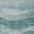 thumbnail image 5 of HomeRoots 604994 10 x 14 ft. Teal Blue & Aqua Abstract Washable Indoor & Outdoor Rectangle Area Rug, 5 of 5