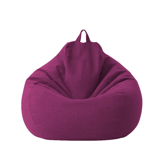 SAYOO Sofá de color sólido con mango, bolsa de frijoles moderna sin relleno SAYOO moda