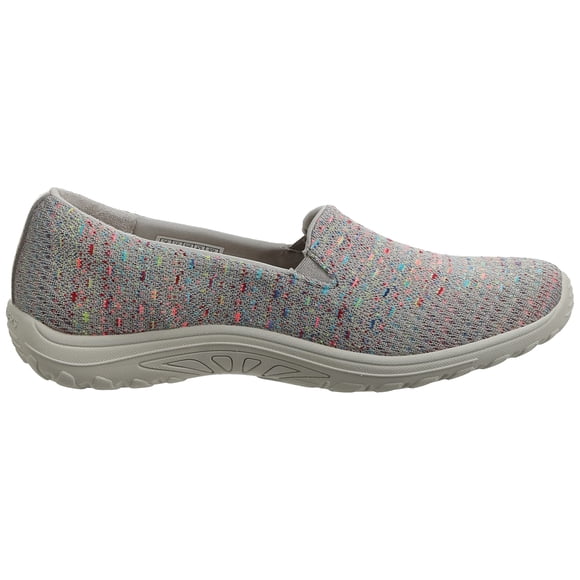 Skechers Women's Reggae Fest-Wicker-Engineered Knit Twin Gore Slip on (Willows) Loafer Flat