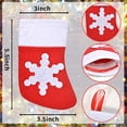 thumbnail image 2 of Lot de 24 Mini Bas de Noël en Feutre avec Design Flocon de Neige - Chaussettes Rouges pour Bonbons, Vaisselle, Fête de Noël, Arbre, Table à Dîner et Ornements de Maison, 2 of 7