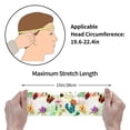 thumbnail image 7 of Wukai Floral Vintage Sports sweatband,Men & Women Sweatband Headband for Running, Cross Training, Racquetball, Working Out, 7 of 7
