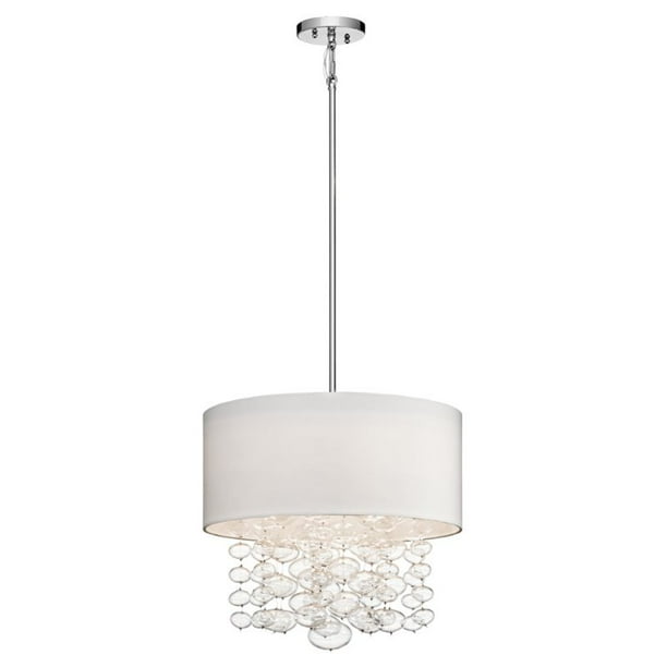 Elan Lighting Piatt 4 Light Round Pendant in Chrome