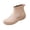 Beige, variant on Womens Faux Lace Up Ankle Boots Lightweight Comfort Textured Round Toe Waterproof Rubber Rain Boots Casual Outdoor Garden Hiking Short Boots