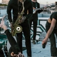 thumbnail image 3 of EXHUMKY Black Plastic Alto Saxophone Mute Saxophone Noise Dampener Musical Instrument Part, 3 of 4