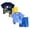 Blue 1PCS & Dark Blue 1PCS, variant on mgoYE Toddler Baby Boy Summer Clothes for 3 9 18 Months 2T 3T 4T 5T 6T Girl Set Short Sleeve Cartoon Print T-Shirt Tops & Shorts Sets 4Pcs Size 2-3 Years