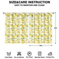 thumbnail image 2 of Nursery Curtains Boys Girls Kids Lemon with Lemon Slice Pattern Print Pattern Window Drapes for Living Bedroom Playroom Room Decor Rod Pocket 42x54 Inch 2 Panels, 2 of 2