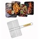 thumbnail image 1 of de Parrilla Portátil para , Herramienta para , Trabajo para Filetes de Verduras, Carne, Camarones, Chuletas, Hecha de material acero Los 45x30cm shamjiam canasta de parrilla de alambre de hierro, 1 of 8