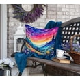 thumbnail image 4 of Colorful Campanula Fabric Decorative Pillow 18 in x 18 in, 4 of 5