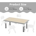 thumbnail image 6 of Adjustable Kids Table, Arts and Crafts Child Table with Graffiti Desktop, 7 Level Height Adjustable Children Table for Ages 3-8, Easy to Wipe Toddler Desk for Classrooms/Daycares/Homes, 6 of 6
