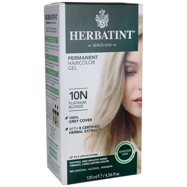 Herbatint Permanent Haircolor Gel 10N Platinum Blonde 1 Box