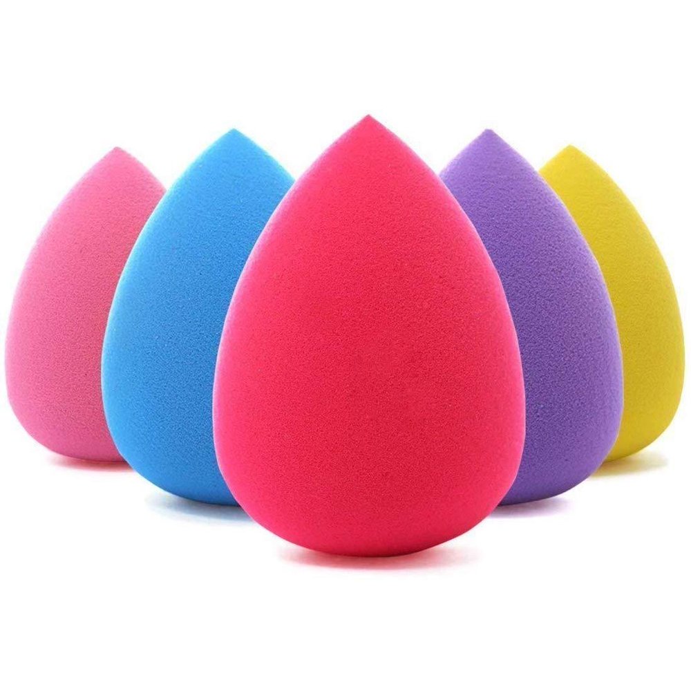 BEAKEY 5 Pcs Makeup Sponge Set Blender Beauty Foundation Blending