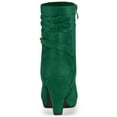 thumbnail image 4 of Unique Bargains Women's Ankle Zip Platform High Heel Boots, 4 of 7