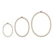 thumbnail image 5 of 3x aros de bordado ovalados herramientas de costura portátiles aro de punto de cruz reutilizable resistente aro de madera para proyectos de bricolaje, 5 of 9
