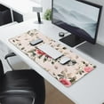 thumbnail image 2 of Long Mouse Pads for Desk,Pioneer Flower Floral Print Pattern Desk Mats on Top Of Desks, Desk Mouse Pad Extra Large with 3mm Non-Slip Base and Stitched Edge for Gaming,Office,Work,Home 31.5"x11.8", 2 of 6