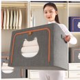 thumbnail image 3 of Organizador De Armario, Bolsa De Almacenamiento De Ropa Con Marco De Acero, Cómoda Para Dormitorio, 3 of 7