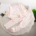 thumbnail image 2 of Gubotare Baby Girl Pajamas Little Girls Pajamas Toddler Girls Clothes Sleepwear Cotton 2 Pieces Pjs Kids Jammies Sets 6 12 Months (Purple,6-12 Months), 2 of 6