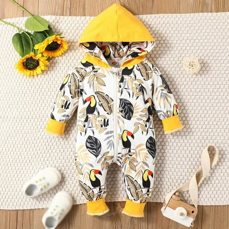 

TOWED22 Toddler Girl Winter Coat Toddler Kids Baby Girls Boys Warm Soft Coat Long Sleeve 3D Dinosaur Solid Hooded Jacket Little Boy Yellow