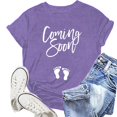 thumbnail image 1 of WILLBEST T-Shirt Femme Décontracté Imprimé Col Rond Couleur Unie Manches Courtes T-Shirt 4393, 1 of 2