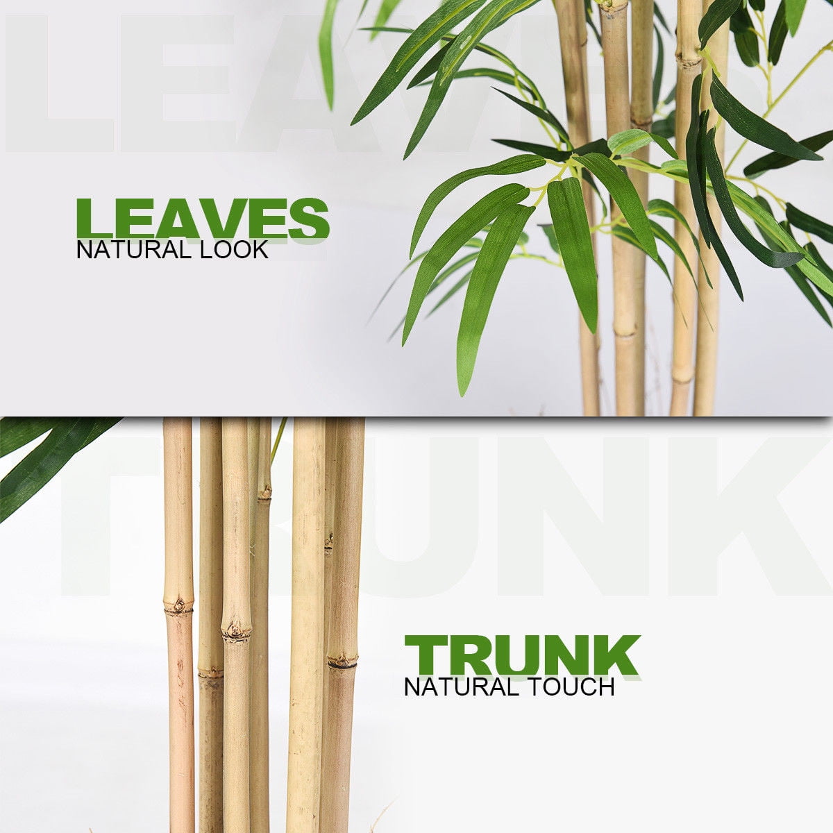 5-Feet Artificial Bamboo Silk Tree Indoor-Outdoor Decorative Planter outlets L4