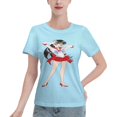 thumbnail image 1 of Women's Basic Short Sleeve T-Shirt Sailor Moon Rei Hono, 1 of 6