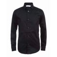 thumbnail image 1 of Camisa Calvin Klein vestido de satén de manga larga para niños, negro 10, 1 of 4