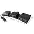 thumbnail image 3 of USB Foot Pedal PC Triple Foot Switch Keyboard Pedal Customized Combination Key PC Game Foot Pedal for PC Laptop Keyboard, 3 of 5