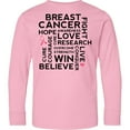 thumbnail image 3 of Inktastic Breast Cancer Awareness Month Saying Long Sleeve Youth T-Shirt, 3 of 5