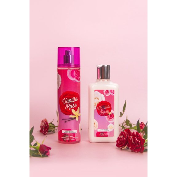 So French Vanilla Rose Body Mist and Lotion Set