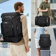 thumbnail image 3 of WITZMAN Carry on Travel Backpack for Men Convertible Large Duffle Bags for Airplane With Shoe Compartment Fit 17 inch Laptop (B691 Black), 3 of 10