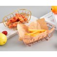 thumbnail image 1 of QUTETN American Fruit Plate Fruit Basket Iron Art Mini Fried Basket Bread Basket French Fries Basket Western Restaurant Coffee Fried Chicken Basket Creative Tableware, 1 of 4