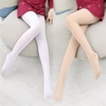 thumbnail image 1 of Medias de niña otoño e invierno con forro polar, leggings gruesos, ropa exterior, calcetines de baile para niños, mono de práctica blanco para bebé, 1 of 6