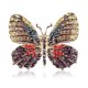 thumbnail image 1 of Broche de mariposa con revestimiento de aleación de diamantes de imitación de colores a la moda, broche de animal, accesorios femeninos, 1 of 6
