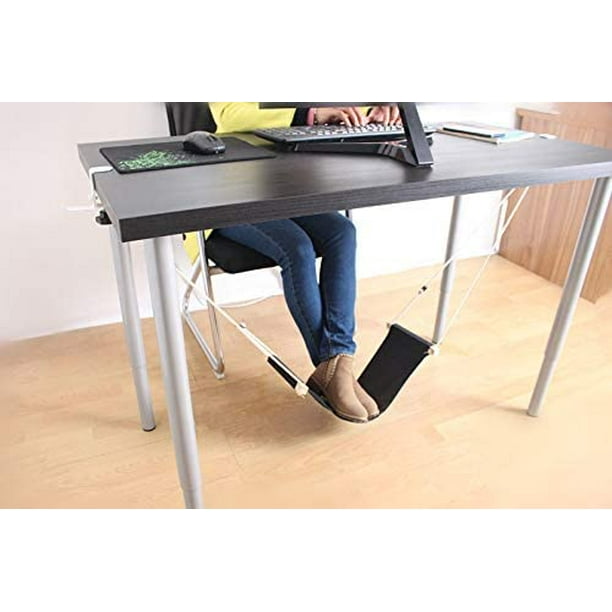 Home-organizer Tech Portable Adjustable Foot Hammock for Corner Desk Office Foot Rest Mini Under Desk Foot Rest Hammock for Home, Office, Airplane