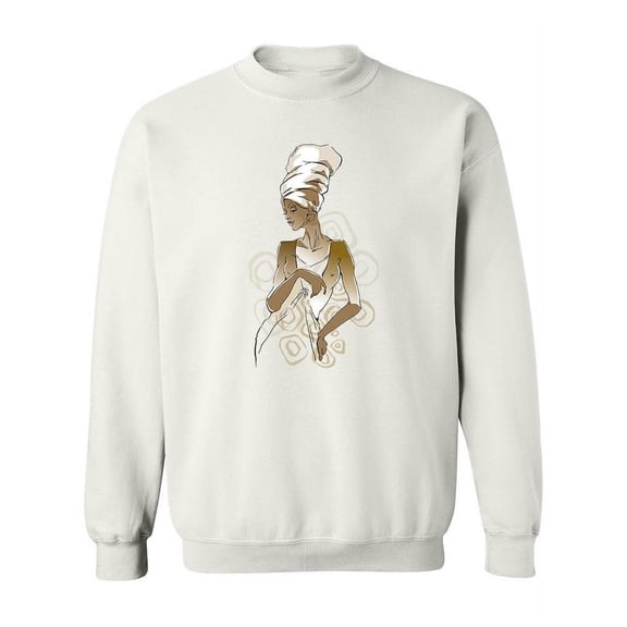 Cool Woman Posing Paint Sweatshirt Women -Image by Shutterstock, Female x-Large