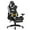 White, variant on Costway Adjustable High Back Racing Gaming Chair with Footrest and Lumbar Massage, White