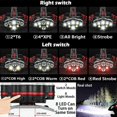 thumbnail image 2 of LED Headlamp, 350000LM Headlamp, Rechargeable, Waterproof, with 8 LEDs, 8 Lighting Modes, 2 of 4