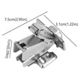 thumbnail image 2 of 180 Degree Cabinet Hinges Stainless Steel Full Half Inset Overlay Adjustable For Kitchen Wardrobe Easy Installation, 2 of 7