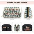 thumbnail image 5 of Cauagu Train Print Large Cosmetic Bag,Portable Cosmetics Pouch Travel Makeup Bag Large Capacity Travel Makeup Case Organizer Makeup Brush Organizer, 5 of 8