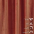 thumbnail image 4 of 3S Brother's Extra Long Solid Luxury Matte Velvet Soft Curtain Yam Orange Single Panel Hanging Back Tap & Rod Pocket Home Décor 5-25 Feet Custom Made Curtains -Made in Turkey Each(52"x108"), 4 of 7