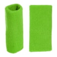 thumbnail image 6 of Unique Bargains 1 Pair Sweat Absorbing Wrist Sweatbands Athletic Cotton Yarn Latex Army Blue 8x15cm, 6 of 6