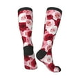 thumbnail image 4 of Easygdp Rose Soccer Socks Sport Knee High Socks Calf Compression Athletic Socks for Men and Women, 4 of 9
