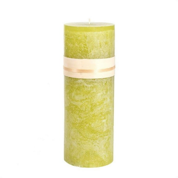 Whitehurst Cylindrical Accent Pillar Candle - 9" - Green