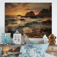 thumbnail image 2 of Designart "Scenic Beach Photography III" Nautical & Beach Print on Natural Pine Wood, 2 of 5