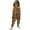 Brown, variant on Herrnalise Summer Cute Girls Jumpsuit One Piece Sleeveless Jumpsuit Summer Casual Harem Rompers Outfit Clothes with Pockets 1-5T